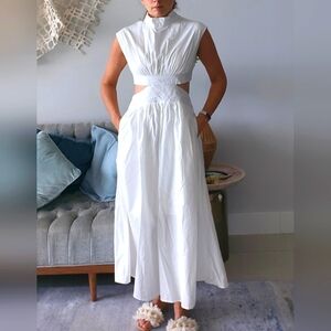 Cutout white dress size s